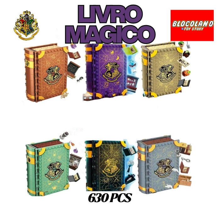 HP Coleção de 6 Livros Magico ( Corvinal, Sonserina, Grifinória, Lufa-lufa, Artes das Trevas e Feitiços Avançados )