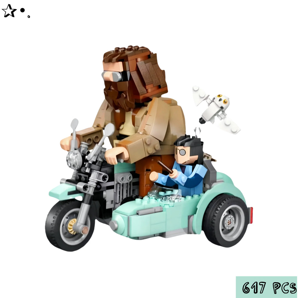 HP Hagrid e Harry Moto Voadora ( 617 peças )