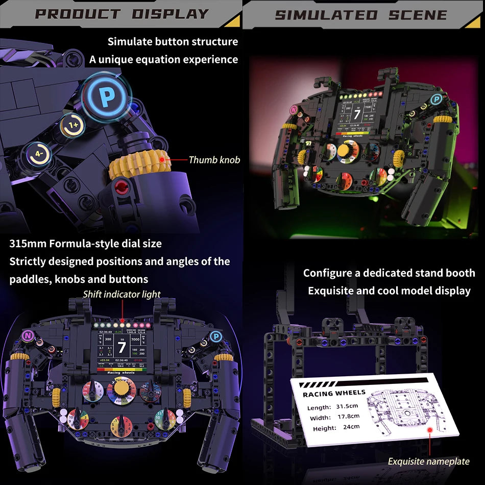 F1 Volante Profissional ( 833 peças )